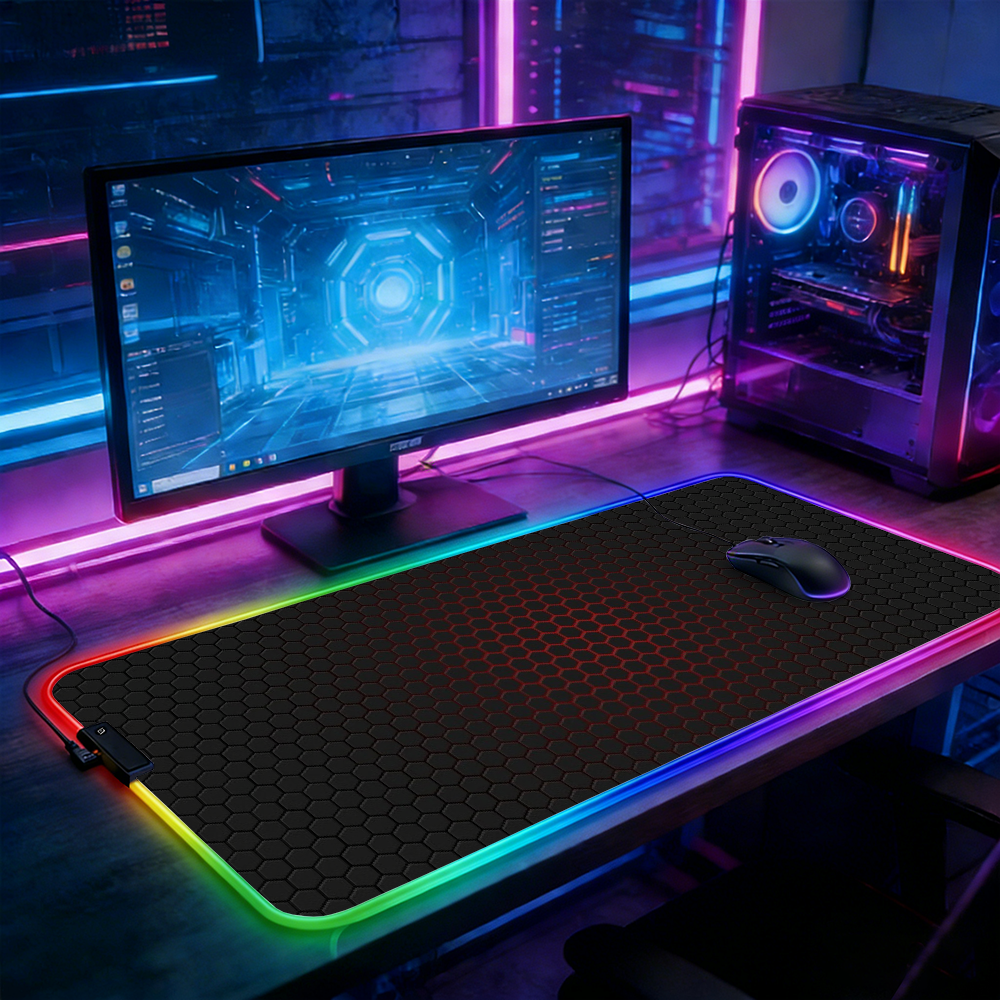 Laptop Accessories Rgb - LED Lighting RGB Mouse Pad E-sports