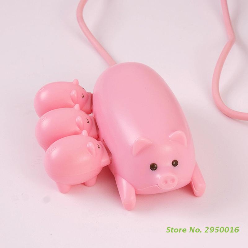 Cartoon Pink Pig 3 Port USB 2. - Laptop Accessories Pink reseña y precio