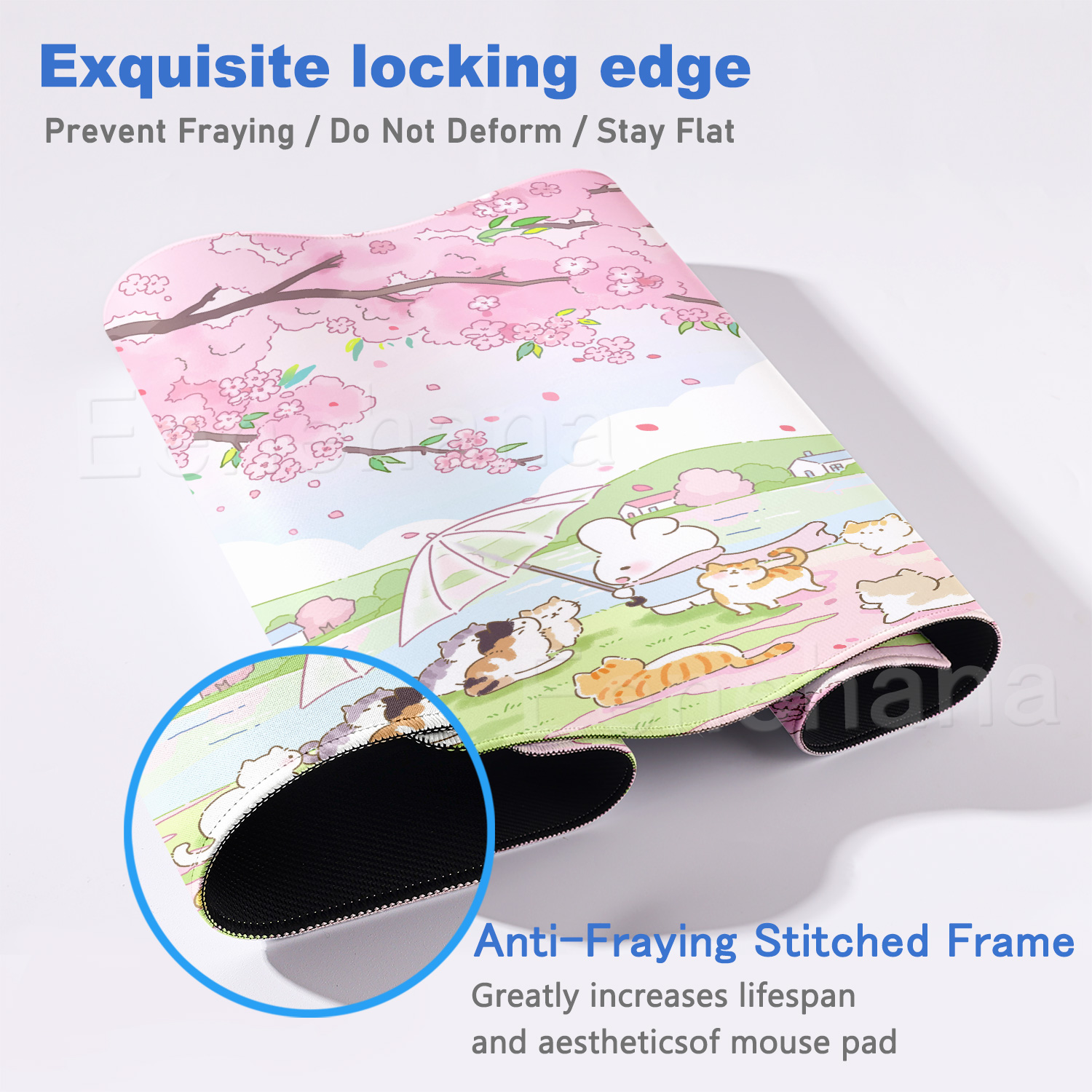 Spring Cute Rabbit Mouse Pad L - Laptop Accessories Pink reseña y precio