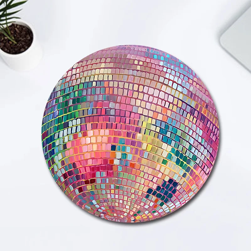 Rubber Round Pink Disco Ball M - Laptop Accessories Pink reseña y precio