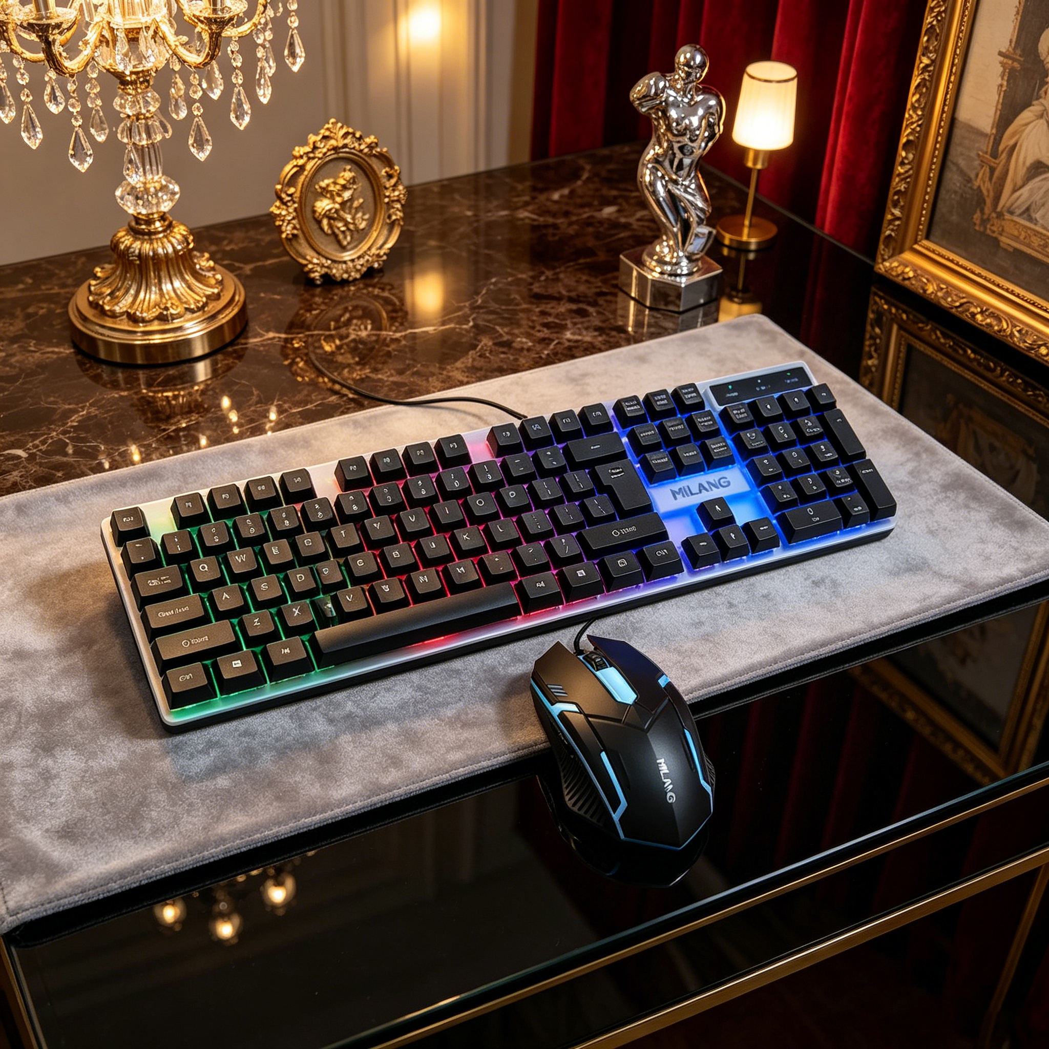 Wired RGB Backlit Keyboard Mou - Laptop Accessories Rgb reseña y precio