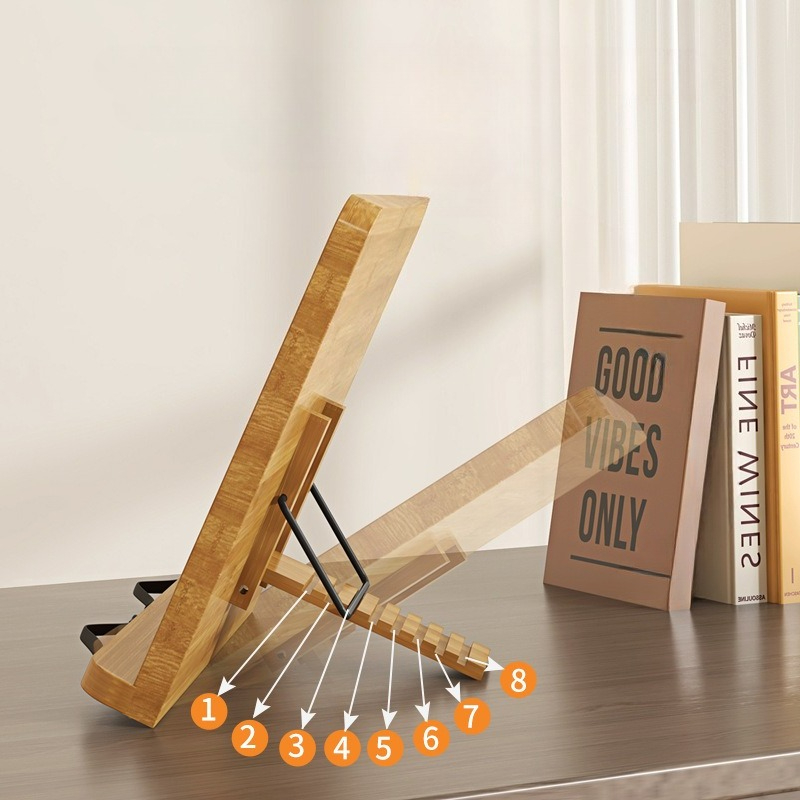 Wooden Reading Book Stand, Mul - Laptop Extra Accessories reseña y precio