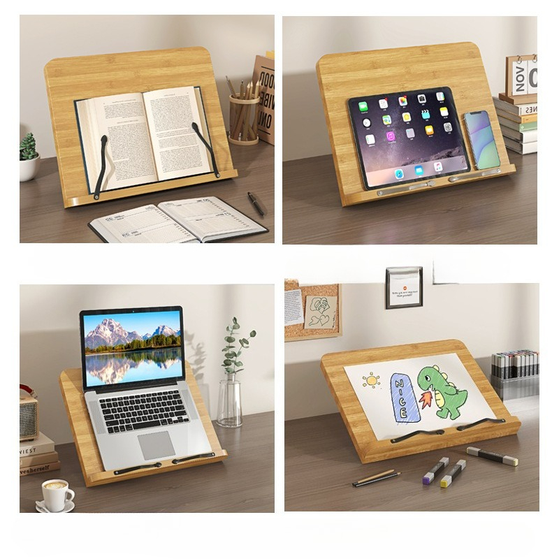 Wooden Reading Book Stand, Mul - Laptop Extra Accessories reseña y precio