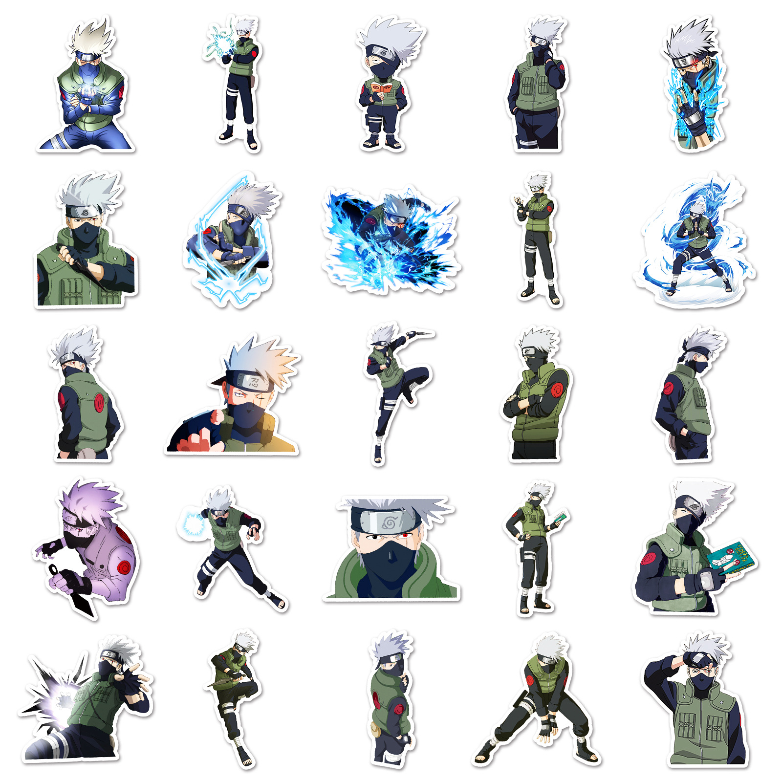 50pcs Anime Naruto Hatake Kaka - Laptop Accessories And Parts reseña y precio