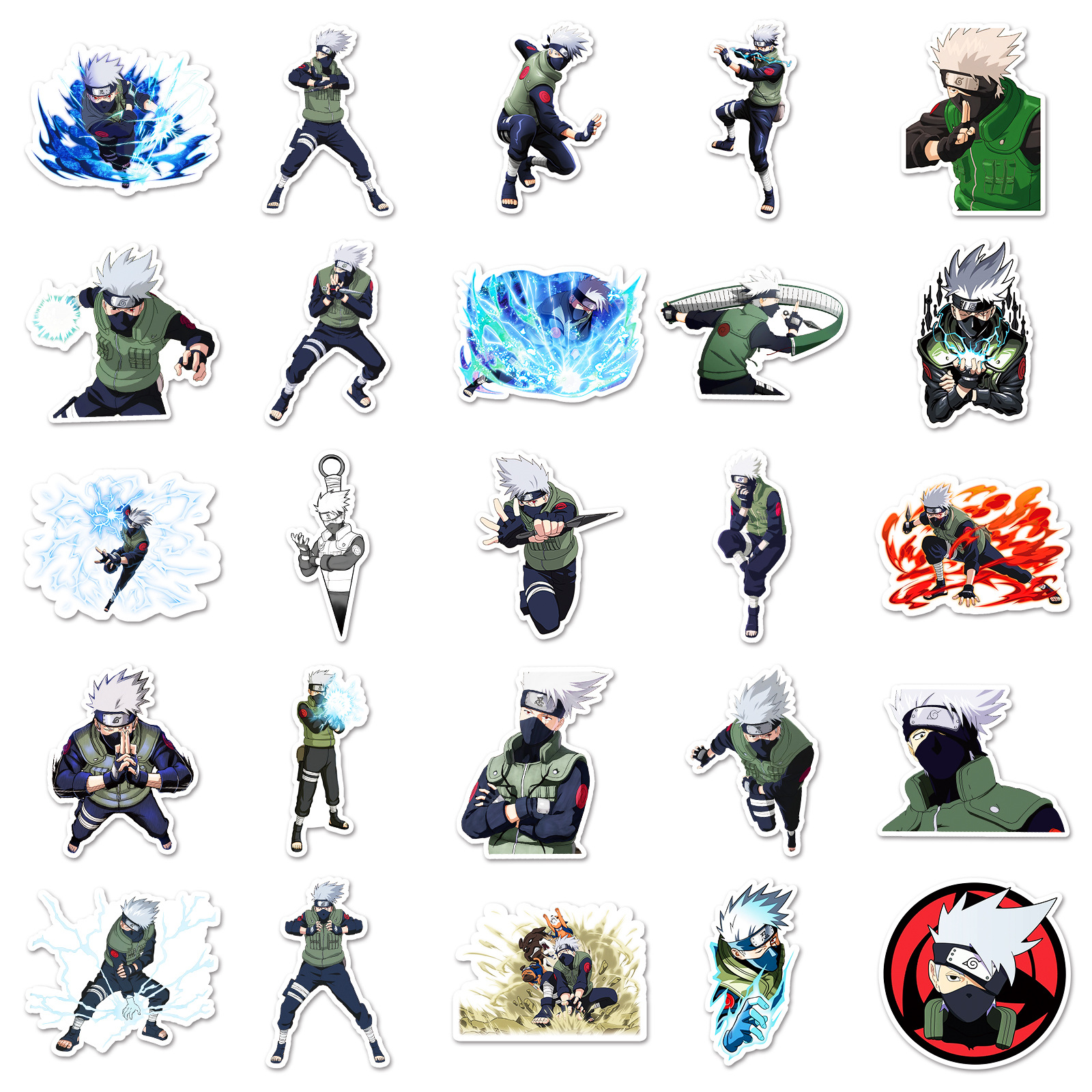 50pcs Anime Naruto Hatake Kaka - Laptop Accessories And Parts reseña y precio