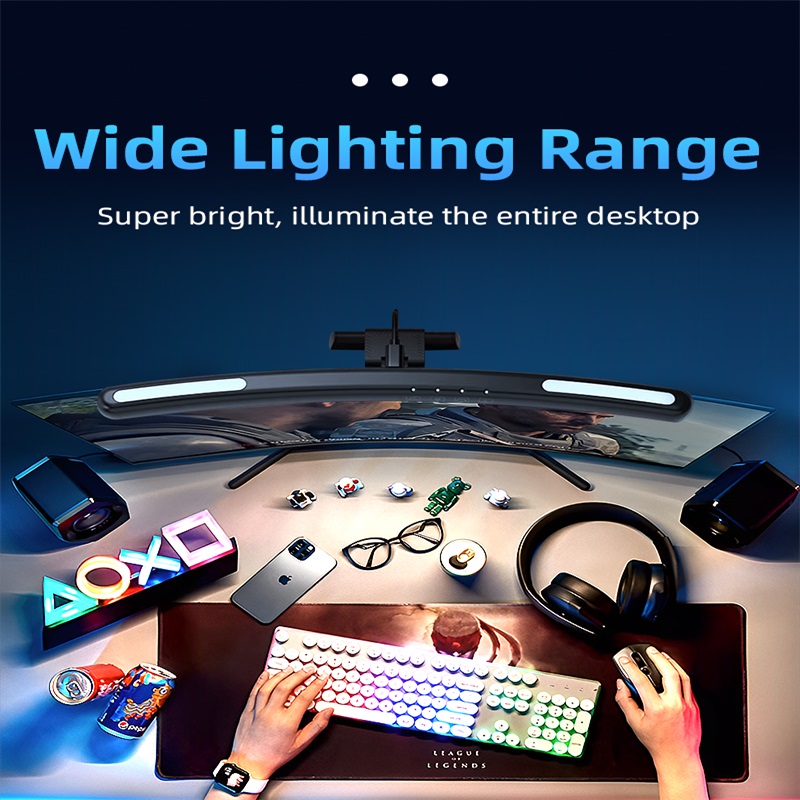 Curved LED Monitor Light Bar R - Laptop Accessories Rgb reseña y precio
