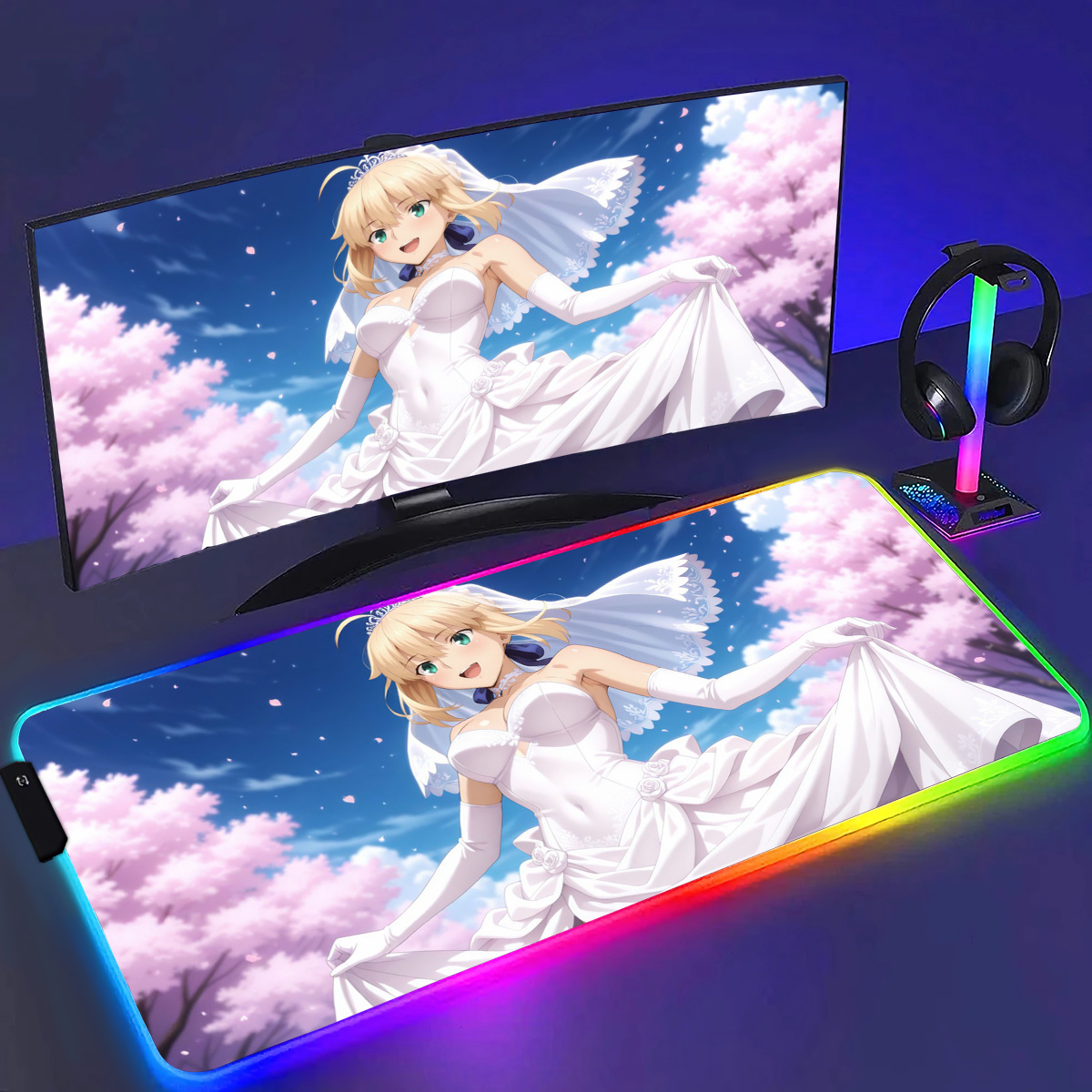 RGB Anime Fate Saber MousePad  - Laptop Accessories Rgb reseña y precio