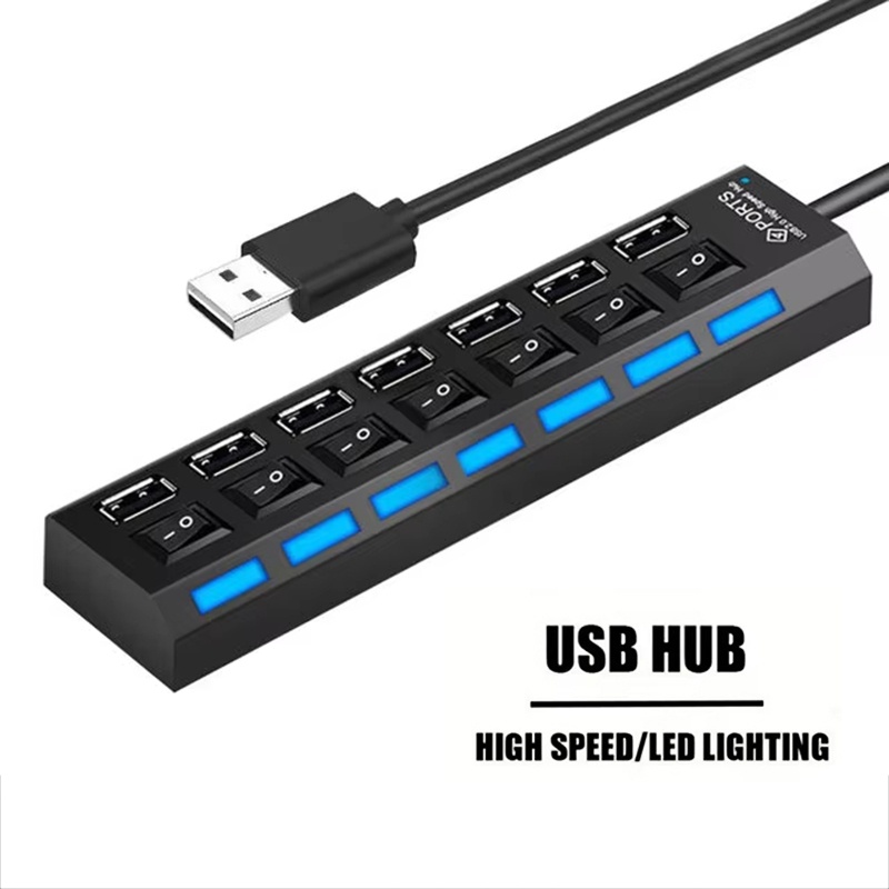 7 Port USB 2.0 Hub Splitter Fo - Laptop Accessories And Parts reseña y precio