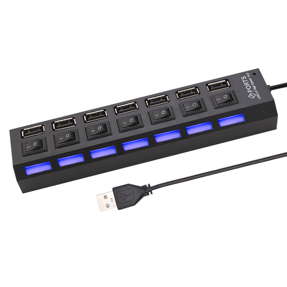 7 Port USB 2.0 Hub Splitter Fo - Laptop Accessories And Parts reseña y precio
