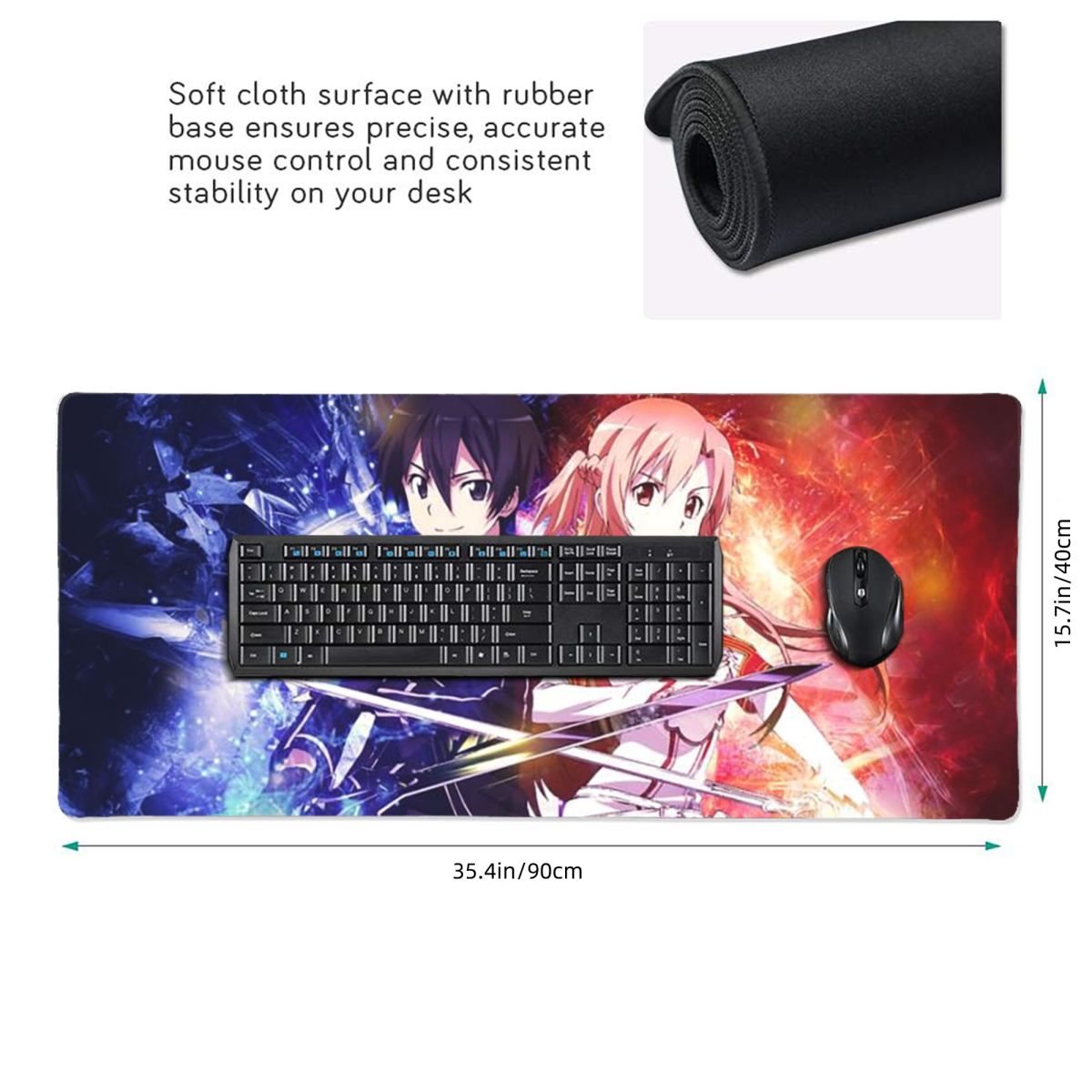 Large Mouse Pad Sword Art Onli - Laptop Accessories Online reseña y precio