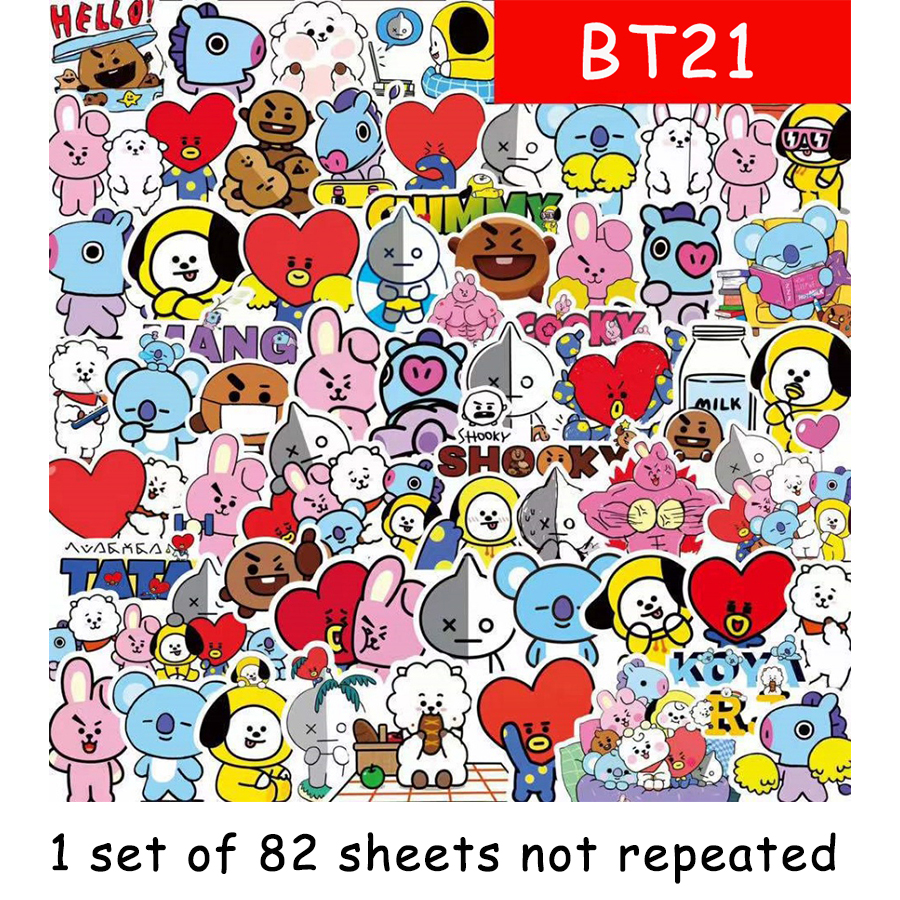 BT21 stickers, celebrity perip - Laptop Accessories Online reseña y precio