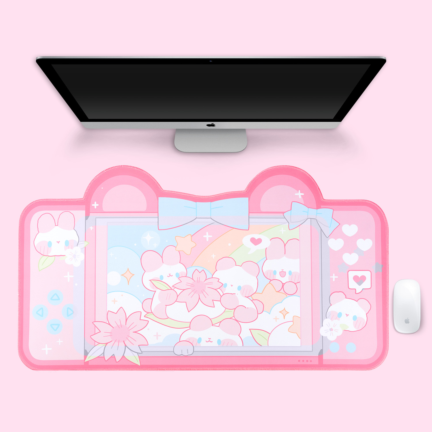Extra Large Kawaii Gaming Mous - Laptop Accessories Pink reseña y precio