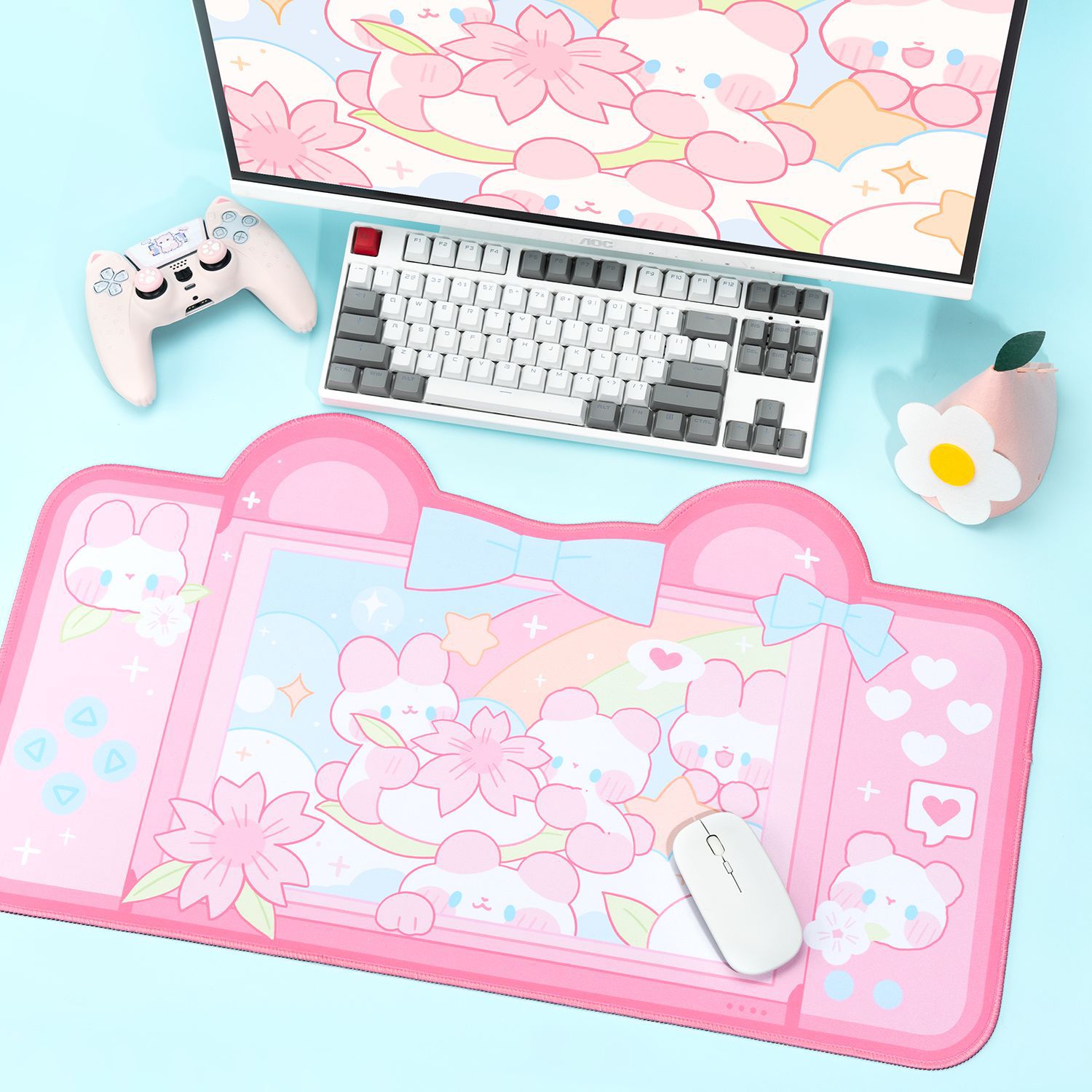 Extra Large Kawaii Gaming Mous - Laptop Accessories Pink reseña y precio
