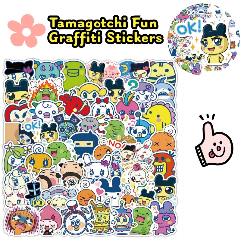 Japanese Tamagotchi Stickers E - Laptop Accessories And Parts reseña y precio