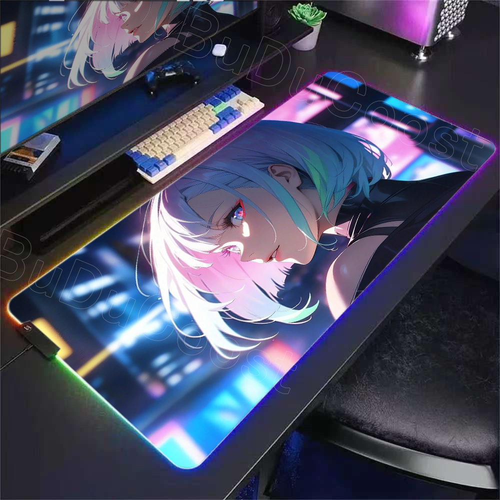 HD Anime Girl Mouse Pad RGB De - Laptop Accessories Rgb reseña y precio